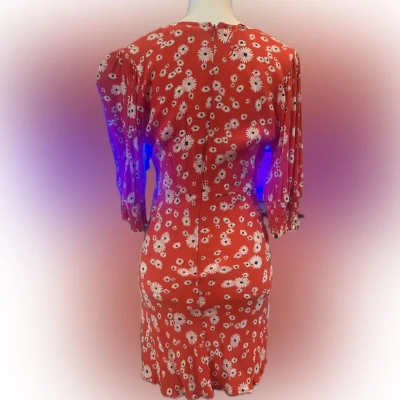 Nixo floral slightly puff sleeved floral dress - Picture 3 of 3